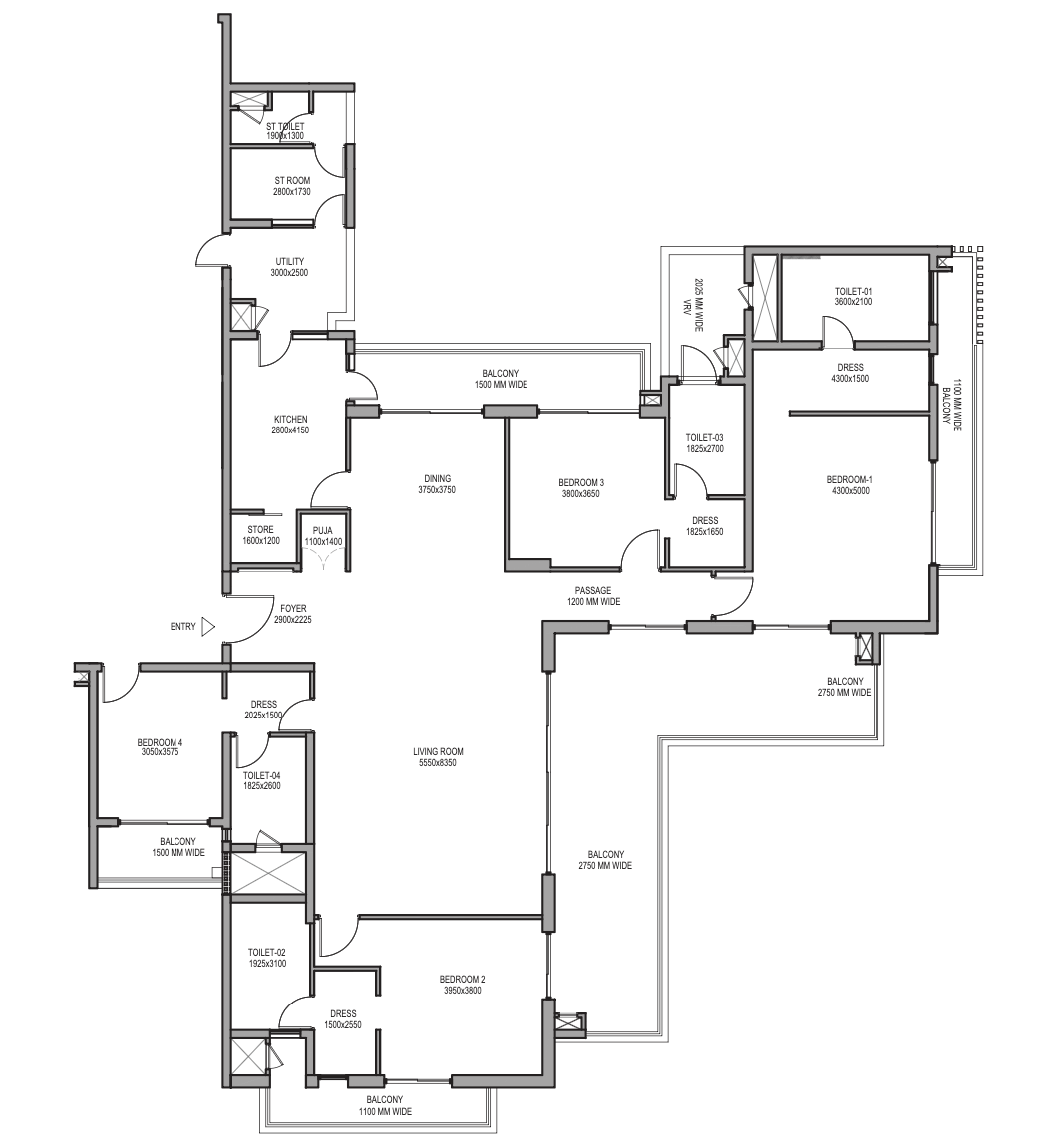 The Deck 2364 Sq. ft. Tower 2/4